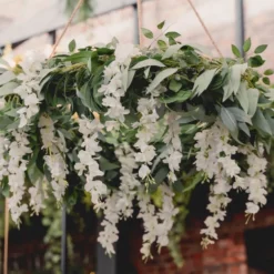Guirlande Wisteria med Blomster