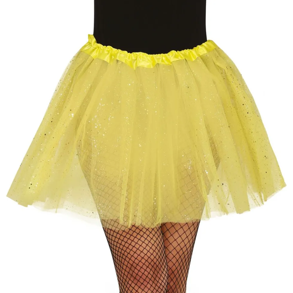 Gul Tylnederdel med Glitter