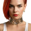 Halskæde Choker Futuristisk Sølv