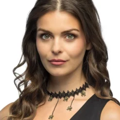 Halskæde Choker med Edderkopper