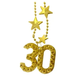 Halskæde Guld Tal 30
