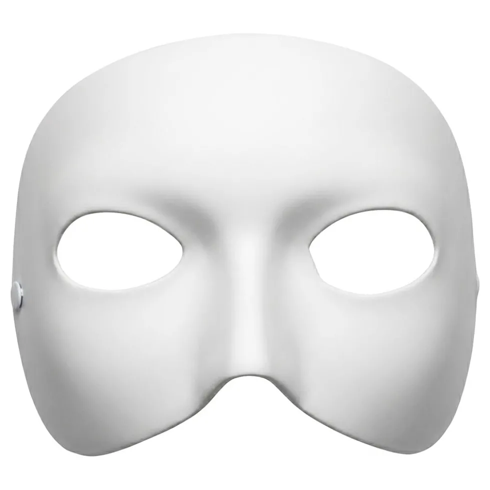 Halvmaske Hvid