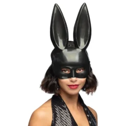 Halvmaske Kanin Sort
