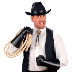 Handsker Læderlook Sorte