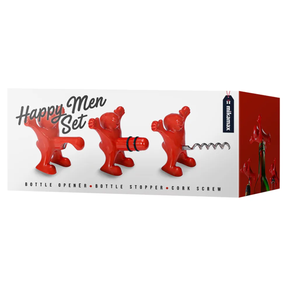 Happy Men Vin- Og øltilbehør Sæt