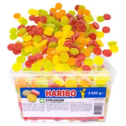 Haribo Syrlinger Løsvægt i Plastbøtte