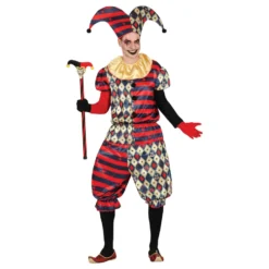 Harlekin Gøgler Kostume