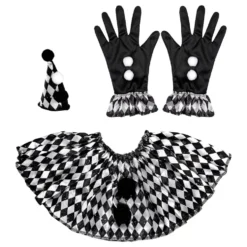 Harlekin Sort/Hvid Tilbehørssæt