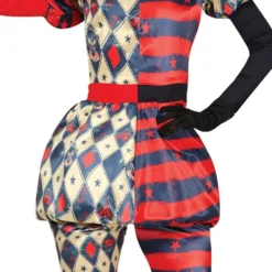 Harlequin Gycklare Dame Kostume