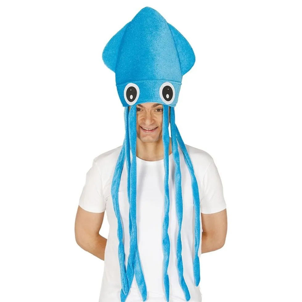 Hat Blæksprutte Blå