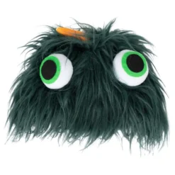 Hat Plysset Monster Mørkegrøn