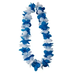 Hawaiikrans Blå/Hvid