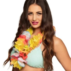 Hawaiikrans Deluxe Flerfarvet