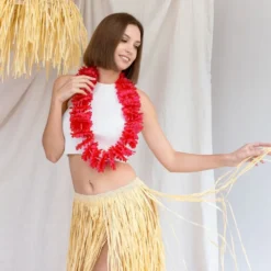 Hawaii-krans Mørk Lyserød