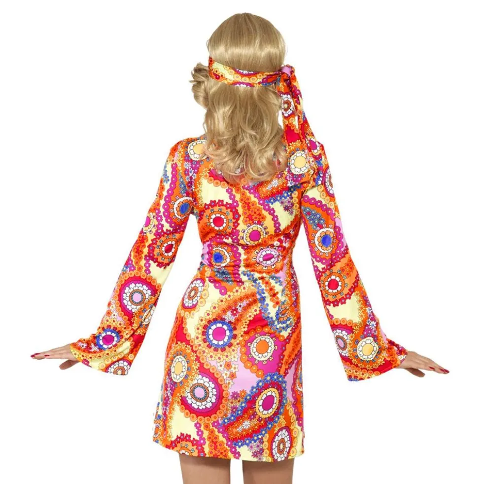 Hippie Flerfarvet Kostume