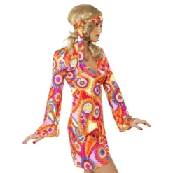 Hippie Flerfarvet Kostume