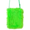 Håndtaske Fluffy Neongrøn