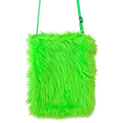 Håndtaske Fluffy Neongrøn