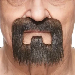 Håndværker Moustache Brun