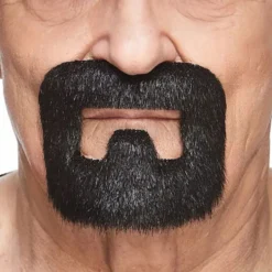 Håndværker Moustache Sort