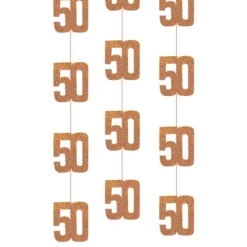 Hængende Dekorationer 50 Rosaguld