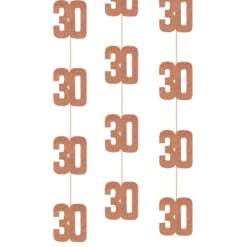 Hængende Dekorationer 30 Rosaguld