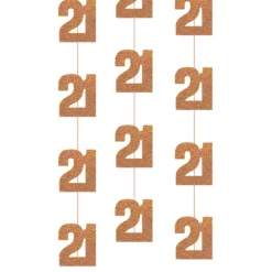 Hængende Dekorationer 21 Rosaguld