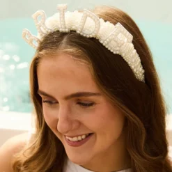 Hårbøjle Bride med Perler