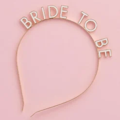 Hårbøjle Bride to Be i Metal
