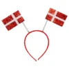 Hårbøjle Glitrende Danske Flag