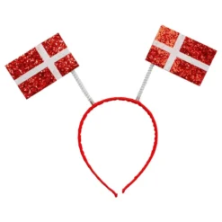 Hårbøjle Glitrende Danske Flag