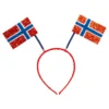 Hårbøjle Glitrende Norske Flag