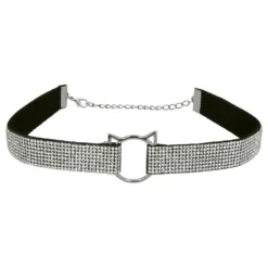 Hårbøjle Katteører & Choker Strass