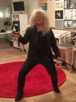 Hårdrocker Blond Paryk