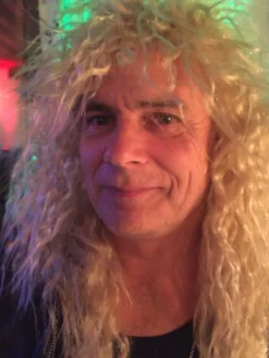 Hårdrocker Blond Paryk
