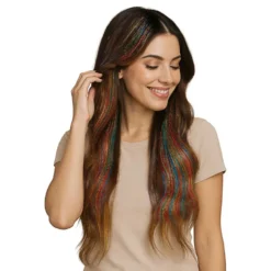 Hårforlængelse Glitter Multi
