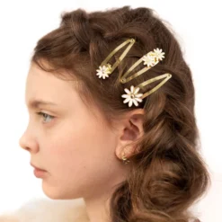 Hårspænder Guld Daisy