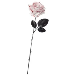 Hvid Rose med Blod