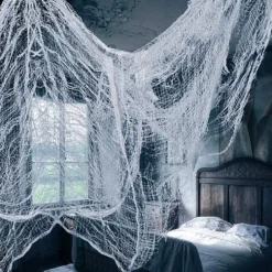 Hvidt Dekorationsstof Halloween