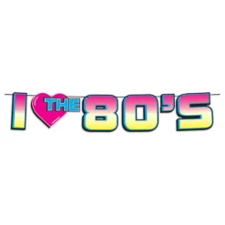 I Love The 80's Guirlande