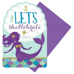 Indbydelser Mermaid Wishes