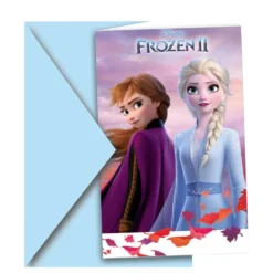 Indbydelseskort Anna & Elsa Frost 2