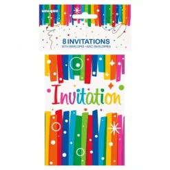 Invitationer Happy Birthday Regnbue