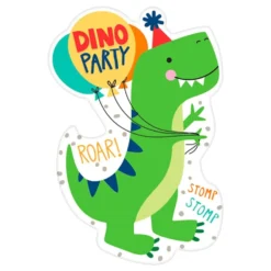 Invitationskort Dino Party