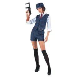 Irsk Gangster Dame Kostume