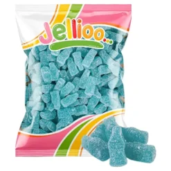 Jellioo Sour Gummy Blue Raspberry Bottle Økonomipakke