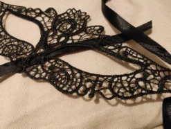 Øjenmaske Filigree Sort