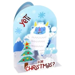 Julekort Pop-Up Are You Yeti For Christmas
