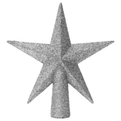 Julestjerne Sølv Glitter