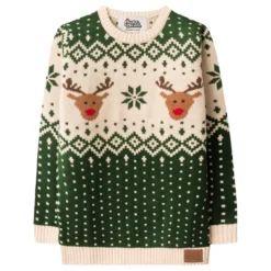 Juletrøje Retro Grøn til Børn